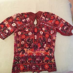 VTG Boho backless festival top